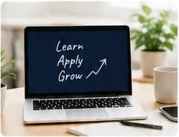 Learn apply grow digital marketing journey