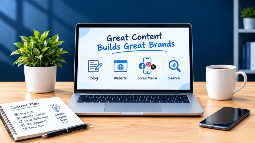 Content strategy and content creation for businesses