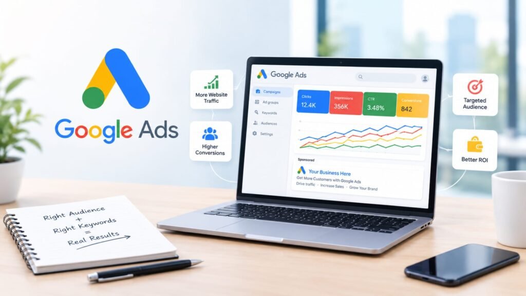 Google Ads services for targeted online advertising