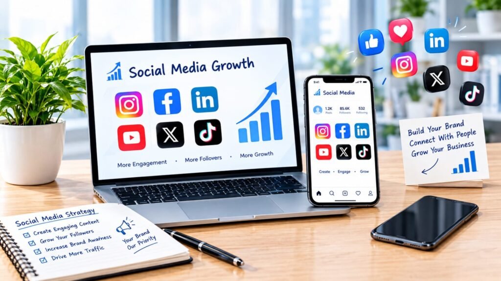Social media strategy for brand growth