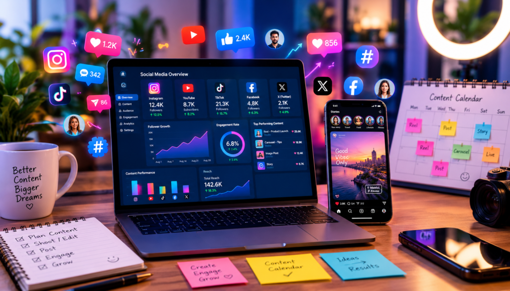 Social media marketing services for audience engagement