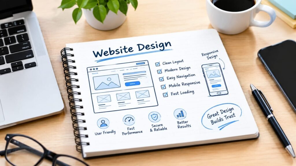 Business website supporting online growth